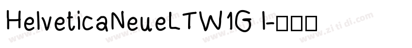 HelveticaNeueLTW1G l字体转换